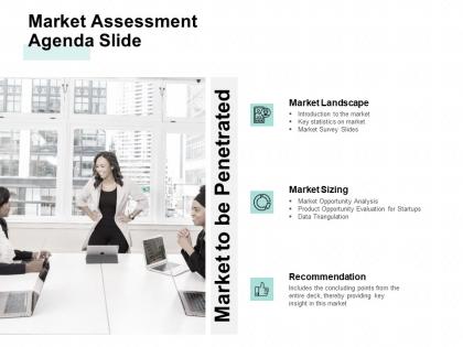 Market assessment agenda slide ppt powerpoint presentation portfolio ideas
