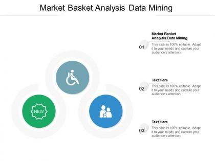 Market basket analysis data mining ppt powerpoint presentation infographics grid cpb