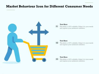 Market behaviour icon for different consumer needs