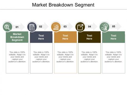 Market breakdown segment ppt powerpoint presentation infographic template slide cpb