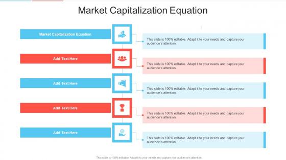 Market Capitalization Equation In Powerpoint And Google Slides Cpb