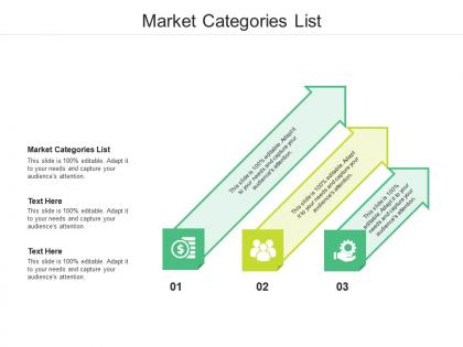 Market categories list ppt powerpoint presentation layouts graphics download cpb