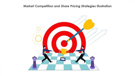 Market Competition And Share Pricing Strategies Illustration