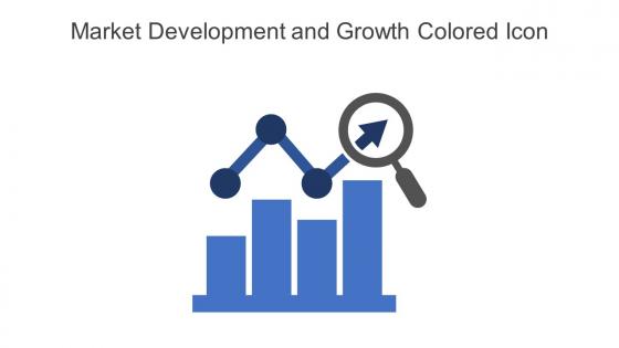 Market Development And Growth Colored Icon In Powerpoint Pptx Png And Editable Eps Format