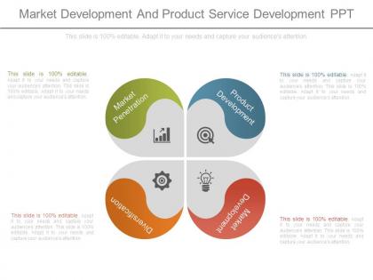 Market development and product service development ppt
