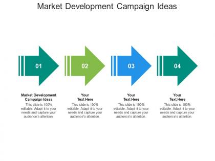 Market development campaign ideas ppt powerpoint presentation model grid cpb