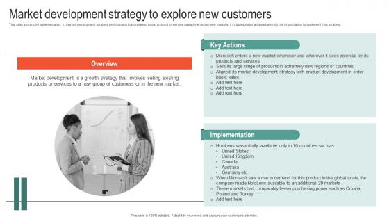 Market Development Strategy To Explore New Microsoft Business Strategy To Stay Ahead Strategy SS V