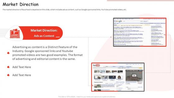 Market Direction Buzzfeed Investor Funding Elevator Pitch Deck
