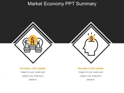 Market economy ppt summary