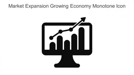 Market Expansion Growing Economy Monotone Icon In Powerpoint Pptx Png And Editable Eps Format