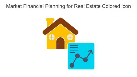 Market Financial Planning For Real Estate Colored Icon In Powerpoint Pptx Png And Editable Eps Format
