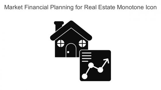 Market Financial Planning For Real Estate Monotone Icon In Powerpoint Pptx Png And Editable Eps Format