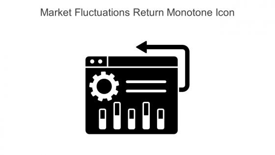 Market Fluctuations Return Monotone Icon In Powerpoint Pptx Png And Editable Eps Format