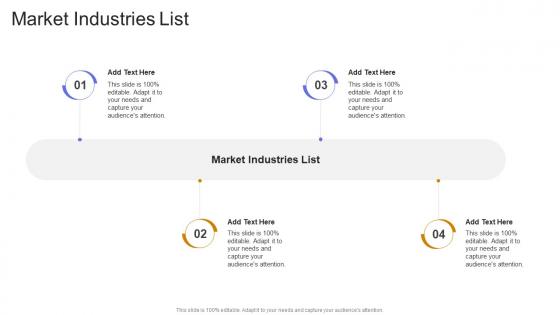 Market Industries List In Powerpoint And Google Slides Cpb
