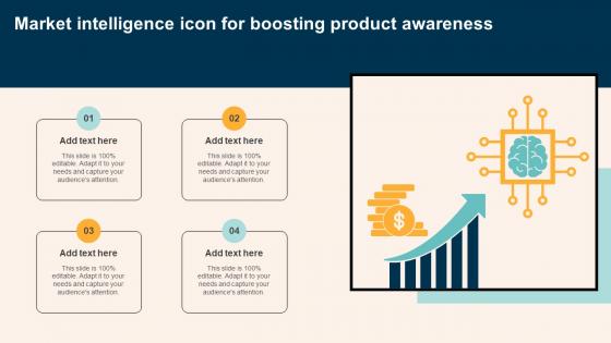 Market Intelligence Icon For Boosting Product Awareness