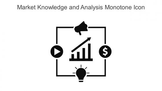 Market Knowledge And Analysis Monotone Icon In Powerpoint Pptx Png And Editable Eps Format