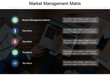 Market management matrix ppt powerpoint presentation gallery model cpb