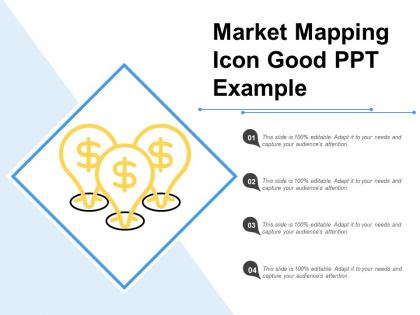 Market mapping icon good ppt example