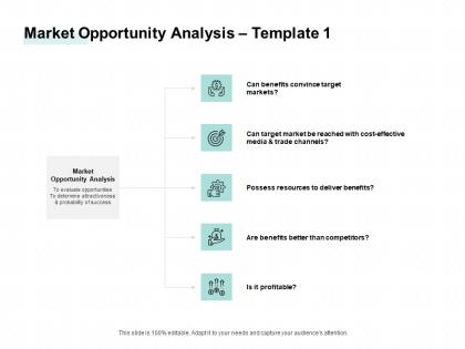 Market opportunity analysis process success ppt powerpoint presentation layouts deck