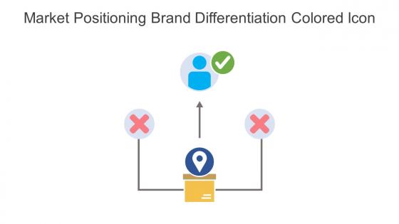 Market Positioning Brand Differentiation Colored Icon In Powerpoint Pptx Png And Editable Eps Format