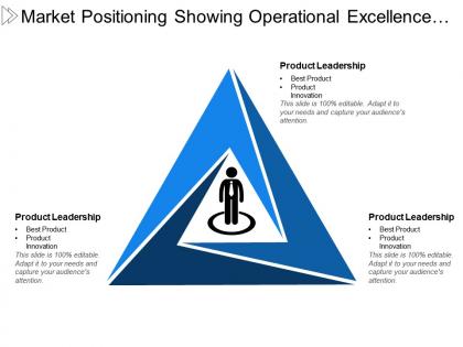 Market positioning showing operational excellence product leadership