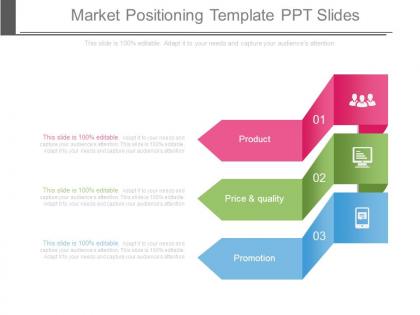 Market positioning template ppt slides