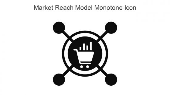 Market Reach Model Monotone Icon in powerpoint pptx png and editable eps format