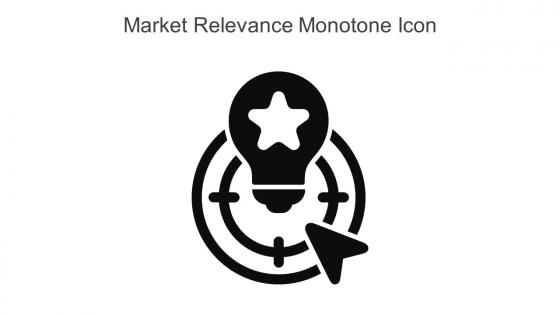 Market Relevance Monotone Icon In Powerpoint Pptx Png And Editable Eps Format