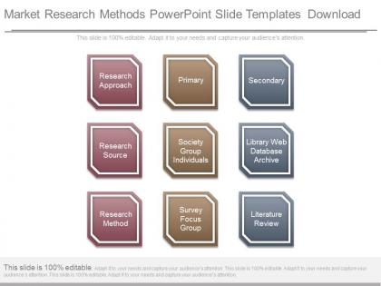Market research methods powerpoint slide templates download