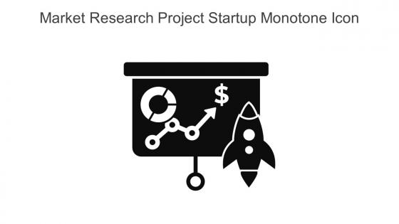 Market Research Project Startup Monotone Icon In Powerpoint Pptx Png And Editable Eps Format