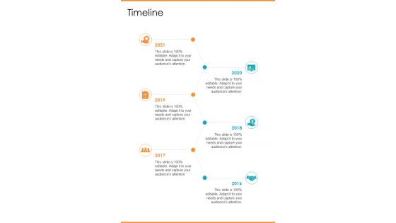 Market Research Proposal Template Timeline One Pager Sample Example Document