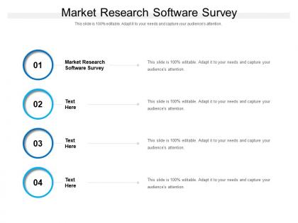 Market research software survey ppt powerpoint presentation ideas example cpb