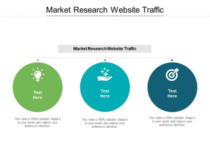 Market research website traffic ppt powerpoint presentation ideas infographics cpb