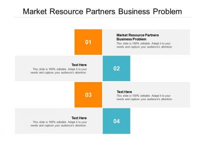 Market resource partners business problem ppt powerpoint presentation styles cpb
