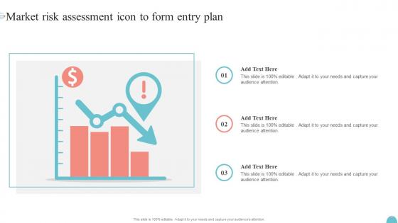 Market Risk Assessment Icon To Form Entry Plan