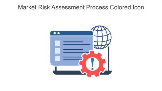 Market Risk Assessment Process Colored Icon In Powerpoint Pptx Png And Editable Eps Format