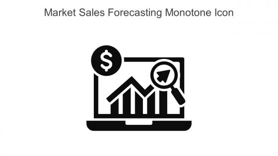 Market Sales Forecasting Monotone Icon In Powerpoint Pptx Png And Editable Eps Format