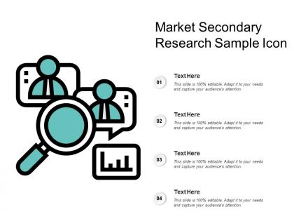 Market secondary research sample icon