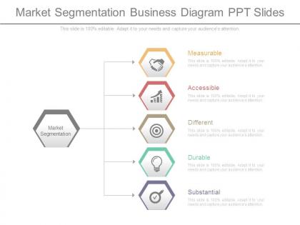 Market segmentation business diagram ppt slides
