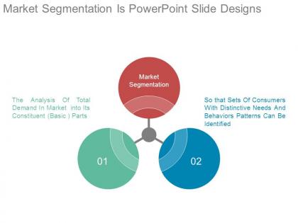 Market segmentation is powerpoint slide designs