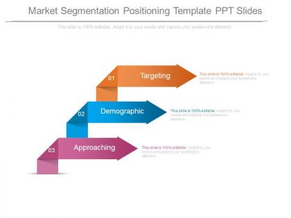 Market segmentation positioning template ppt slides