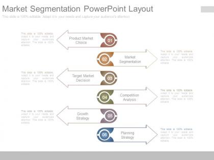 Market segmentation powerpoint layout