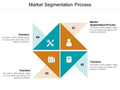 Market segmentation process ppt powerpoint presentation portfolio ideas cpb