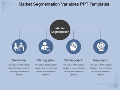 Market segmentation variables ppt templates