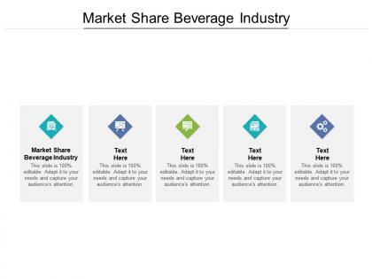 Market share beverage industry ppt powerpoint presentation infographic template graphics design cpb