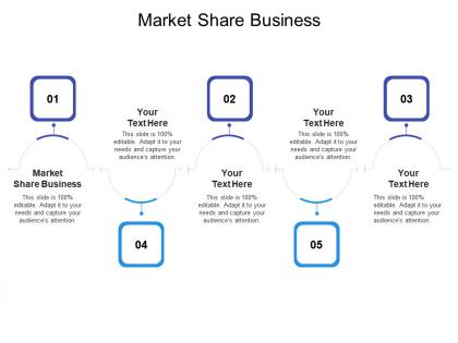 Market share business ppt powerpoint presentation summary information cpb