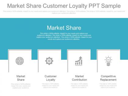 Market share customer loyalty ppt sample