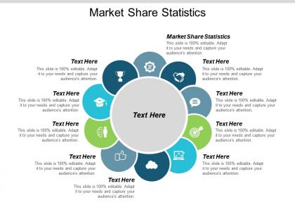 Market share statistics ppt powerpoint presentation portfolio brochure cpb
