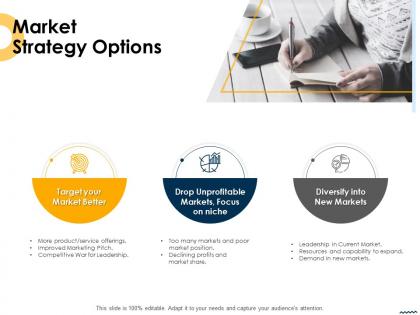 Market strategy options ppt powerpoint presentation infographic template portrait