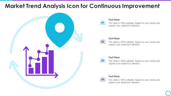 Market Trend Analysis Icon For Continuous Improvement
